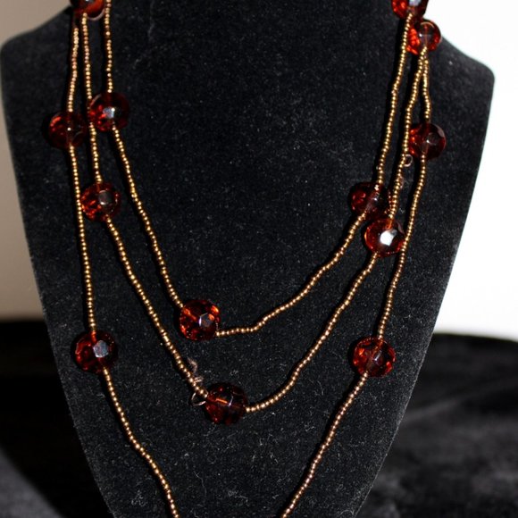 Possible Amber beaded 20” necklace - Picture 3 of 6